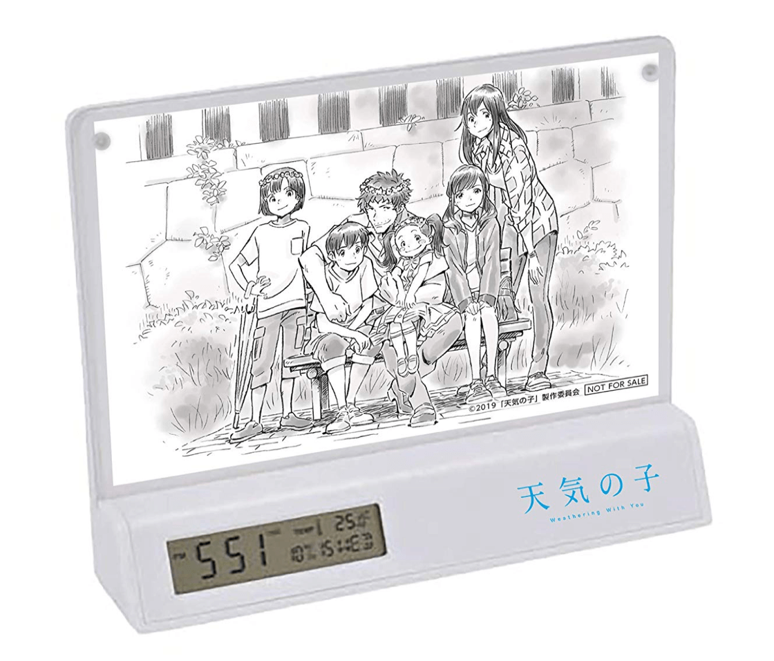 天気の子 Amazon.co.jp限定 作画監督 田村篤氏 描き下ろし線画 フォトフレームクロック